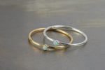 Minimalist Opal Ring - Gold Filled Opal Stack Ring, 14k Gold Filled Ring, Made in USA, Thin Gold Ring- Wholesale Pricing- Limited time