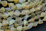 Natural Labradorite Raw Rough Nuggets - 7x10mm 15.5" Strand Smooth