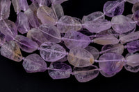 Natural New Organic Teardrop Cut Matte Rough Raw Unpolished Pink Amethyst Nugget Beads 15.5" Strand Gemstone Beads