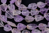 Natural New Organic Teardrop Cut Matte Rough Raw Unpolished Pink Amethyst Nugget Beads 15.5" Strand Gemstone Beads