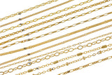 Gold Filled Chain by the Foot - USA Made Wholesale Chain - 14K Permanent Jewelry Chain Chains Perfect For Permanent Jewelry -Made in USA
