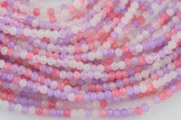 3-4mm Crystal Rondelle 1 or 2 or 5 or 10 STRANDS- 14 inch strand- mixed