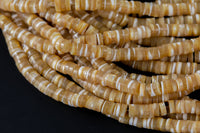 AAA Golden Mother of Pearl 4mm 6mm 8mm Heishi Beads 15.5" Strand Shell Beads