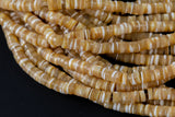 AAA Golden Mother of Pearl 4mm 6mm 8mm Heishi Beads 15.5" Strand Shell Beads