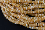 AAA Golden Mother of Pearl 4mm 6mm 8mm Heishi Beads 15.5" Strand Shell Beads