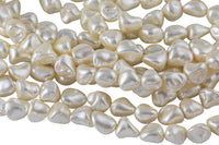 Mother of Pearl Nugget Strand -Handmade Jewelry- 15.5 inches- 38 pcs- 10-11mm