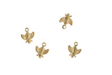 Gold Filled Bee Shell Charm- 14/20 Gold Filled- USA Product-6mm- 2 pieces per order