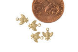 Gold Filled Bee Shell Charm- 14/20 Gold Filled- USA Product-6mm- 2 pieces per order