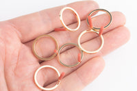 12mm Hoop earrings Large Gold plated brass earring post Hoop rings Gold Brass earring charms earring earring findings jewelry supply