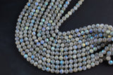 Natural AAA Blue Labradorite 4mm 6mm 8mm 10mm 12mm Round Beads Nothing But Fire Best Quality Large Round Labradorite Beads 15.5" Smooth