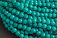 Green Turquoise, High Quality in round, 4-8mm Smooth Gemstone Beads