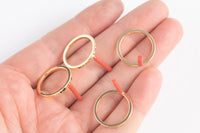 12mm Hoop earrings Large Gold plated brass earring post Hoop rings Gold Brass earring charms earring earring findings jewelry supply