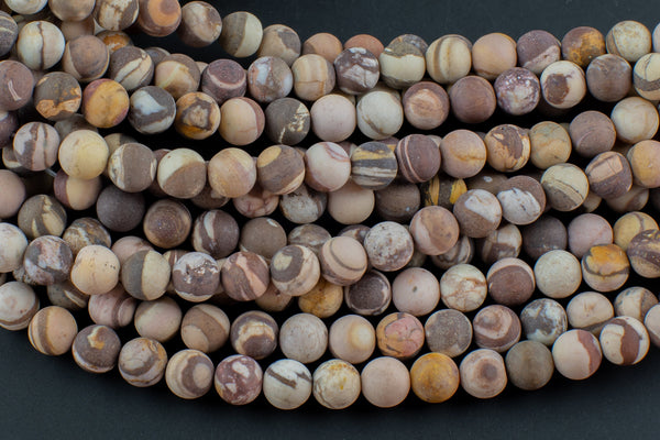 Natural Brown Zebra Jasper Beads Grade AAA Matte Round 4mm 6mm 8mm 10mm 12mm Gemstone Beads