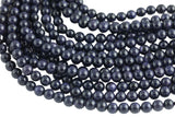 Blue Goldstone Sandstone Grade AAA Round Beads. Full 15.5 Inch strand 4mm, 6mm, 8mm, 10mm, or 12mm AAA Quality Smooth