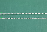Sterling Silver Chain USA Made Paperclip Chains Satellite Bar Cable Rolo Oval Cuban Italian Figaro For Permanent Jewelry Made in USA 925 SS
