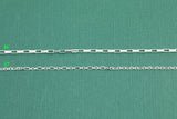 Sterling Silver Chain USA Made Paperclip Chains Satellite Bar Cable Rolo Oval Cuban Italian Figaro For Permanent Jewelry Made in USA 925 SS