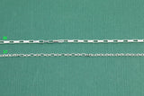 Sterling Silver Chain USA Made Paperclip Chains Satellite Bar Cable Rolo Oval Cuban Italian Figaro For Permanent Jewelry Made in USA 925 SS