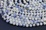 Natural Dumortierite In Quartz Round Beads 4mm 5mm 6mm 8mm 10mm 15.5" Strand