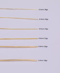 Gold Plated Non Tarnish Beading Wire for Craft Supply Copper Wire Tarnish Resistant Wire Wrapping 18, 20, 21, 22, 24, 26, 28 gauge 5 meter