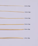 Gold Plated Non Tarnish Beading Wire for Craft Supply Copper Wire Tarnish Resistant Wire Wrapping 18, 20, 21, 22, 24, 26, 28 gauge 5 meter