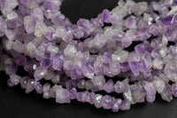 Natural New Organic Cut Matte Rough Raw Unpolished Pink Amethyst Points Nugget Beads 15.5" Strand Gemstone Beads