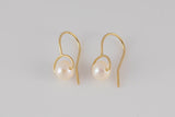 Dainty Freshwater Pearl Earwire AAA- Gold Filled Earring Sire- 14/20 Gold Filled- USA Product- 6mm Pearl