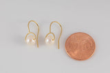 Dainty Freshwater Pearl Earwire AAA- Gold Filled Earring Sire- 14/20 Gold Filled- USA Product- 6mm Pearl