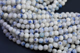 Natural Dumortierite In Quartz Round Beads 4mm 5mm 6mm 8mm 10mm 15.5" Strand