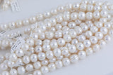 JUMBO LARGE-HOLE Pearls Size 13-14mm 8 inch strand Natural Fresh Water Pearls