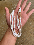 Dainty Freshwater seed pearls Choker Necklace Handmade White Pearl Necklace 14.5 inch + 2 inch Chain Extender Handmade Necklace