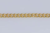 Gold Filled Flat Curb Chain 2.2mm- Wholesale - By the Foot- Made in USA Permanent Jewelry Chain