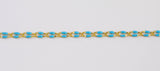 Dainty Multi color Enamel Rolo Cable Paperclip Chain by Yard, Link Cable Thick Elongate Chain, Wholesale bulk Roll Chain Jewelry