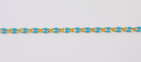 Dainty Multi color Enamel Rolo Cable Paperclip Chain by Yard, Link Cable Thick Elongate Chain, Wholesale bulk Roll Chain Jewelry