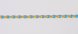 Dainty Multi color Enamel Rolo Cable Paperclip Chain by Yard, Link Cable Thick Elongate Chain, Wholesale bulk Roll Chain Jewelry