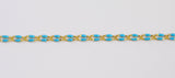 Dainty Multi color Enamel Rolo Cable Paperclip Chain by Yard, Link Cable Thick Elongate Chain, Wholesale bulk Roll Chain Jewelry