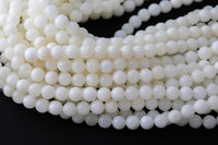 Natural Mother of Pearl, High Quality in Round Gemstone Beads Shell Beads