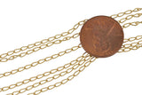 2.5mm Curb Gold-filled Chain by the foot- Wholesale- USA Made Permanent Jewelry Chain