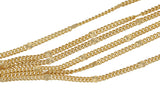 Gold Filled Curb Satellite Chain -- By the Foot- Made in USA Permanent Jewelry Chain