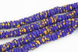 Authentic African Beads - powered glass spacer African beads, Krobo beads, recycle beads-- Handmade- Multi Color