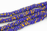 Authentic African Beads - powered glass spacer African beads, Krobo beads, recycle beads-- Handmade- Multi Color