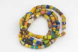 AFRICAN Waist BEADS Heishi Color Antique Beads- 30 Inches Long- Ready to wear or use as loose beads- 4-6mm sizes