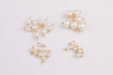 USA Gold Filled Permanent Jewelry Connectors Charms Pearl Connectors Real Gold Filled 2.5mm 6mm