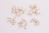 USA Gold Filled Permanent Jewelry Connectors Charms Pearl Connectors Real Gold Filled 2.5mm 6mm