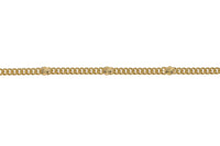 Gold Filled Curb Satellite Chain -- By the Foot- Made in USA Permanent Jewelry Chain