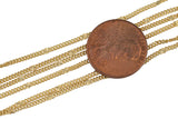 Gold Filled Curb Satellite Chain -- By the Foot- Made in USA Permanent Jewelry Chain