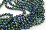 Chrysocolla , High Quality in Round- 6mm, 8mm, 10mm, 12mm, 14mm- Full 16 Inch strand AAA Quality Smooth Gemstone Beads