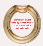 Permanent Jewelry Welder PRESET and READY to USE Jupiter Brand Arc Welder for Welding gold filled jump rings sterling silver tungsten needle