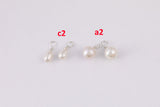 925 STERLING SILVER Permanent Jewelry Connectors Real Freshwater Pearl Connector Charm 925SS 2mm 3mm 4mm 6mm Made in USA