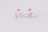 925 STERLING SILVER Permanent Jewelry Connectors Real Freshwater Pearl Connector Charm 925SS 2mm 3mm 4mm 6mm Made in USA