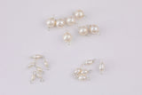 Sterling Silver Freshwater Pearl Permanent Jewelry Connectors